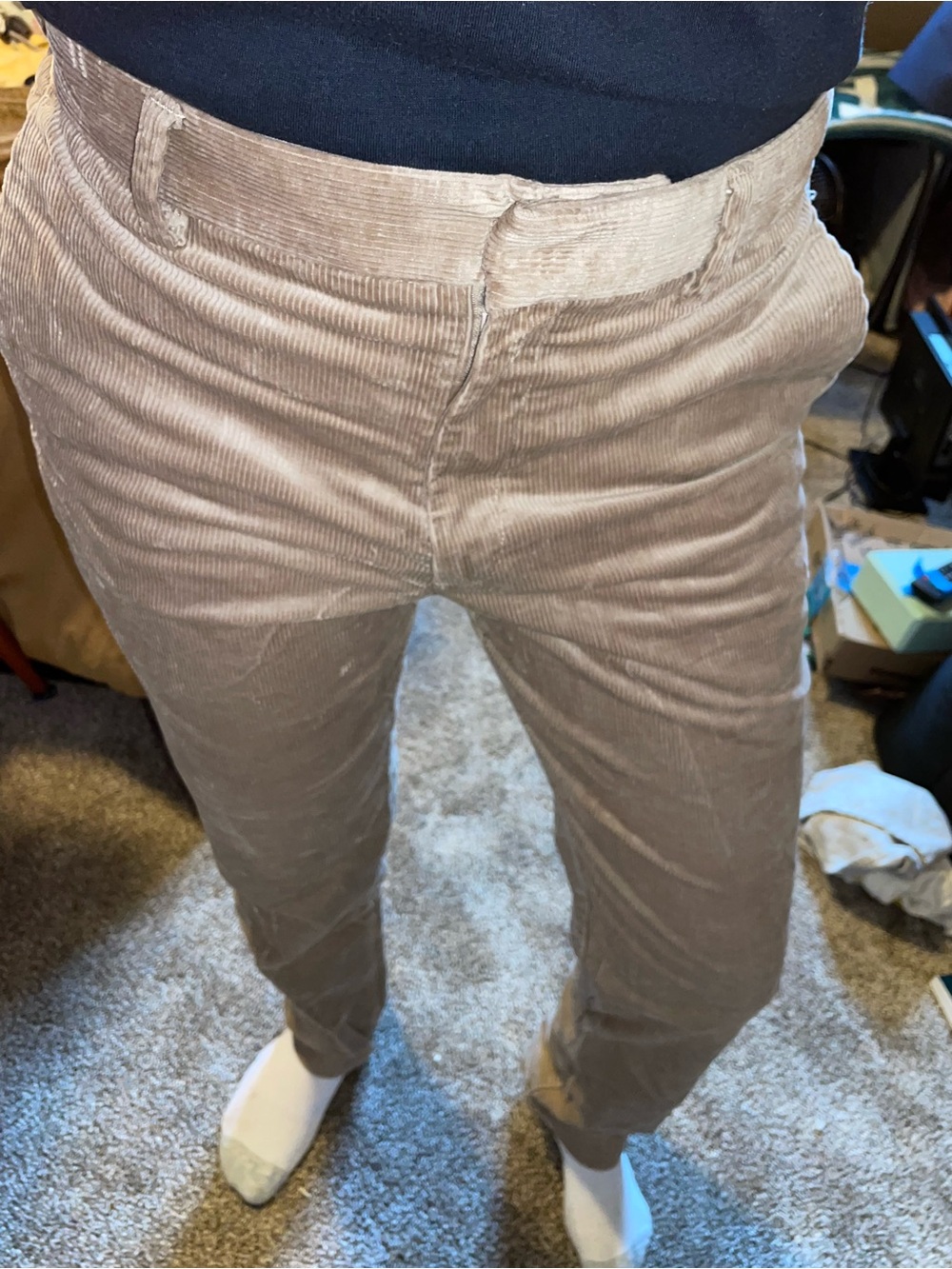 H&M Men's Corduroy Pants in Taupe